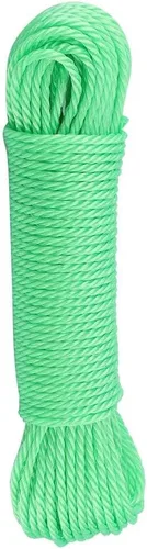 Vista 6 de Cuerda de secado de ropa resistente de 65.6 ft, cuerda de nailon de viaje portátil, línea de ropa resistente para acampar al aire libre, proyectos