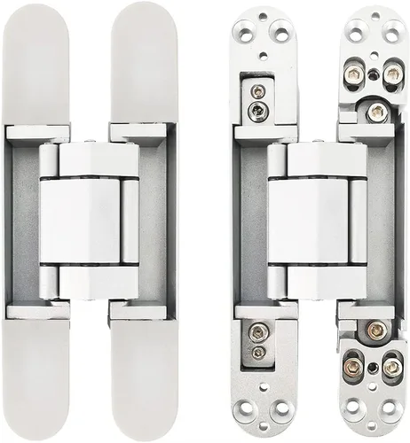 Vista 8 de Bisagras invisibles Bisagra de puerta oculta resistente Bisagra oculta 3-D ajustable - Negro -1 par
