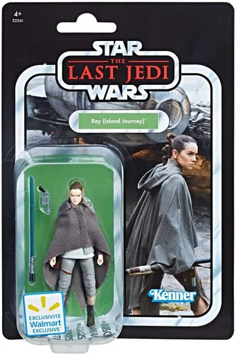 Vista 2 de Star Wars Vintage Collection Rey Island Journey (Jedi Training) - Figura de acción exclusiva de 3 3/4 pulgadas