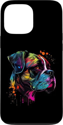 Vista 24 de Boxer Dog Lovers Pop Art Design Cute Boxer Dog Case for iPhone 16