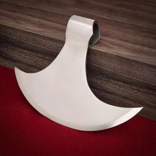 Vista 5 de Mythrojan Hacha vikinga medieval preparada para batalla, disfraz renacentista
