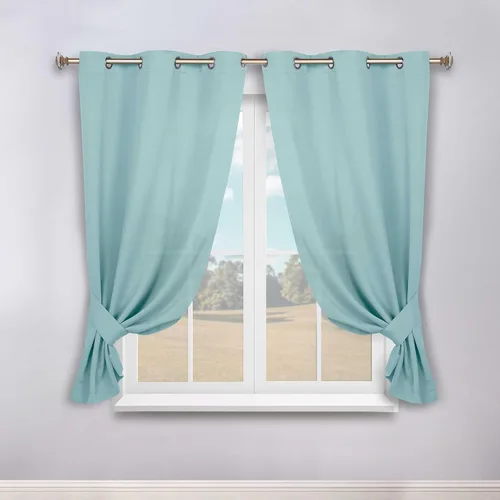 Vista 121 de Superior Blackout Curtains, Room Darkening, Bedroom, Drapes, Kitchen, Living Room Window Accents, Sun Blocking, Thermal, 2 Pack, Solid Blackout
