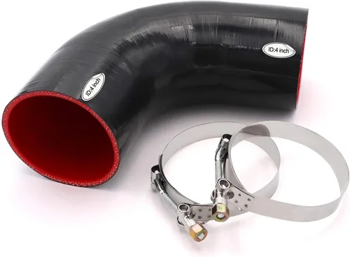 Vista 14 de Acoplador de codo de 90 grados de manguera de silicona de goma Taukealugs de 1 1/4 pulgadas (32 mm) para intercooler de refrigerante, entrada