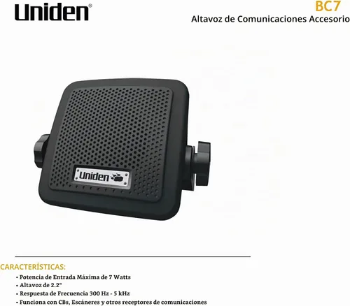 Vista 2 de Uniden emisora