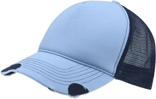 Vista 9 de The Vintage Year Gorra de béisbol ajustable de los deportes del camionero de la malla estructurada del algodón liso Negro