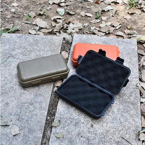 Vista 3 de Sosoport Large Multipurpose Outdoor Survival Storage Box Shockproof Tool Organizer for Adventurers and Explorers PP Material Emergency Kit Holder