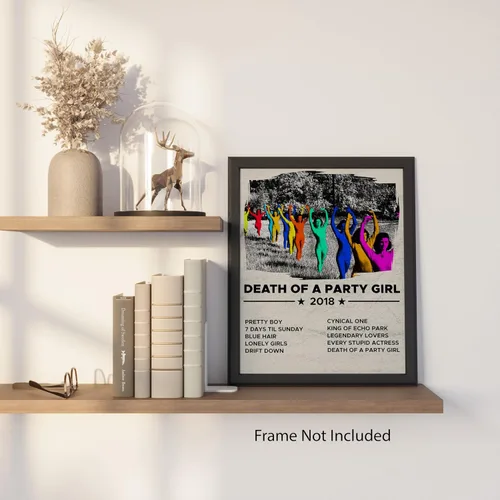Vista 7 de Muerte de una Chica de Fiesta Moody Indie - Póster de Tv Girl - Póster Muerte de una Chica de Fiesta - Decoración de Tv Girl para Dormitorio