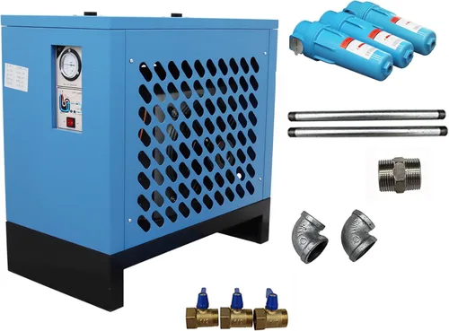 Vista 2 de TECHTONGDA Secador de aire refrigerado para sistemas de aire comprimido de compresor de aire con filtro 35 CFM 220V