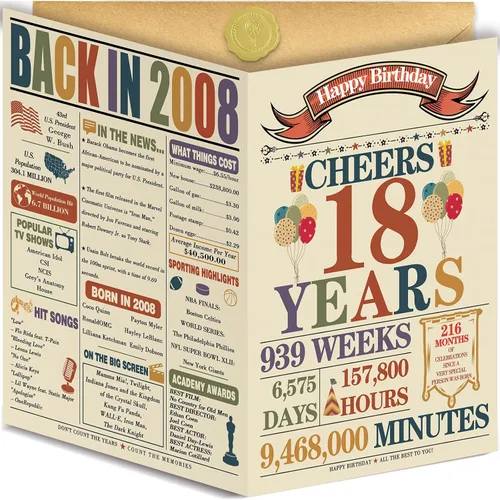 Vista 12 de Asmallgf Tarjeta de regalo vintage de 10º cumpleaños para niñas, niños y adolescentes, mensaje impreso en el interior con sobre de papel kraft