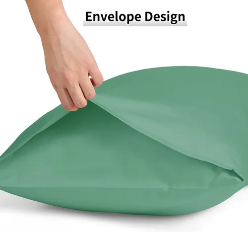 Vista 5 de Warmstar - Juego de 2 fundas de almohada de algodón de tamaño estándar, 600 hilos, 20x26 pulgadas, fundas de almohada de algodón de fibra larga
