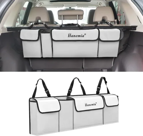Vista 9 de Organizador y almacenamiento para maletero de automóvil, organizador colgante para asiento trasero para SUV, camión, MPV, impermeable, bolsa