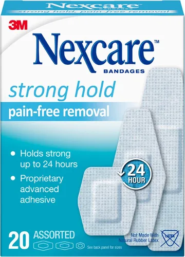 Vista 11 de Nexcare Strong Hold Pain Free Removal Bandages, Assorted, 40 Count