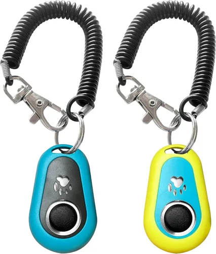 Vista 9 de Clicker de entrenamiento para mascotas con correa de muñeca - Clickers de entrenamiento de perros (5PCS)