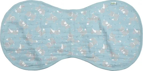 Vista 4 de green sprouts Paños de muselina para eructos hechos de algodón orgánico 4 capas absorbentes que protegen de resfriados, goteos y babas 100%