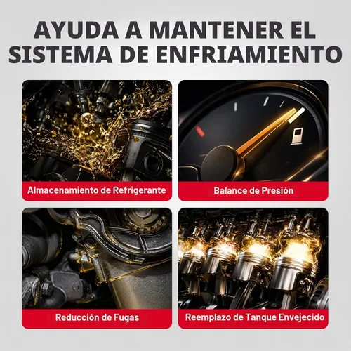 Vista 7 de EVIL ENERGY Tanque de depósito de refrigerante con tapa, compatible con Focus 2012-2018 2013-2016 Escape 2013-2018 C-Max, repuesto para 603-382