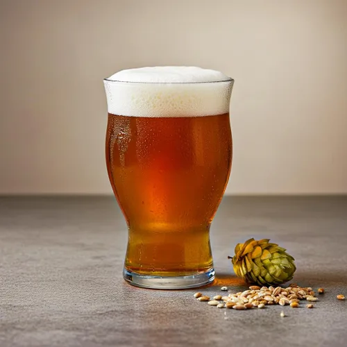 Vista 3 de Necessia Nucleated Draft - Juego de 2 vasos de cerveza grabados con láser para Craft Ale