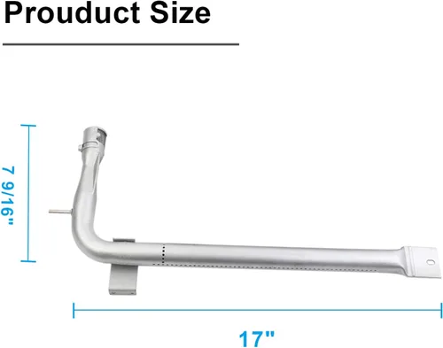 Vista 2 de Tubo de quemador de parrilla Piezas de gama Viking Piezas de repuesto de gas de acero inoxidable para horno de electrodomésticos Viking Quemador