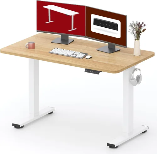 Vista 10 de SANODESK - Escritorio de pie móvil de una pieza con resorte de gas de 32 x 20 pulgadas