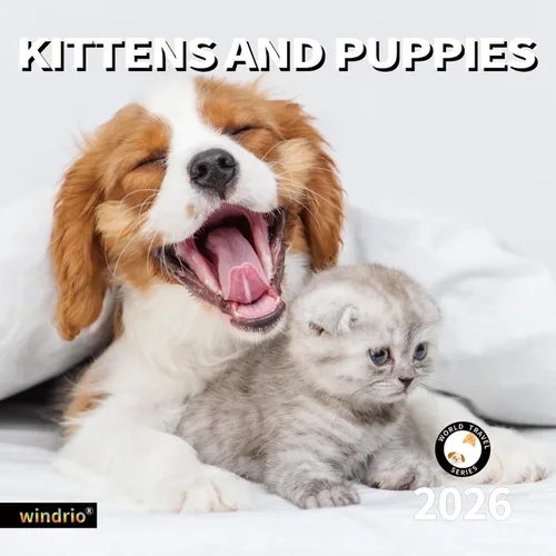 Vista 14 de Calendario de pared 2026, calendario 2026, noviembre de 2025 a diciembre de 2026, calendario de pared Beagles, 12 x 24 pulgadas abierto, página