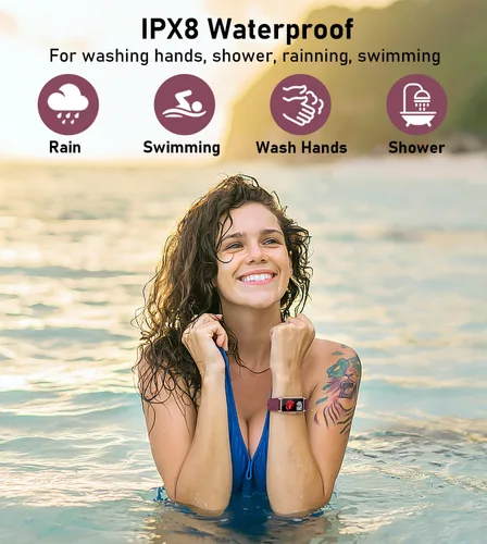 Vista 10 de Smart Watch Health Fitness Tracker with 24/7 Heart Rate, Blood Oxygen Blood Pressure Sleep Monitor, 115 Sports Modes, Step Calorie Counter Pedometer