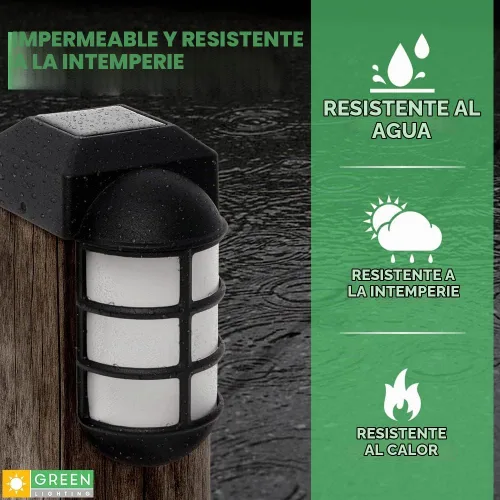Vista 4 de GreenLighting Marina - Luces solares para tapa de poste de 4 x 4 pulgadas, luz solar de madera nominal para exteriores, poste de valla, paisajismo