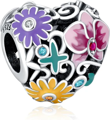 Vista 44 de Annmors S925 Sterling Silver Charms for Womens Pandora Moments Bracelets