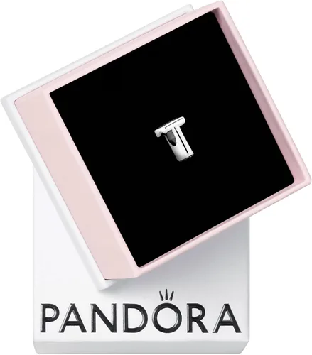 Vista 85 de Colgante de plata de ley 925 con letra PANDORA