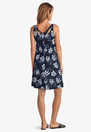 Vista 3 de Ellos Vestido sin mangas con espalda cruzada en talla grande para mujer