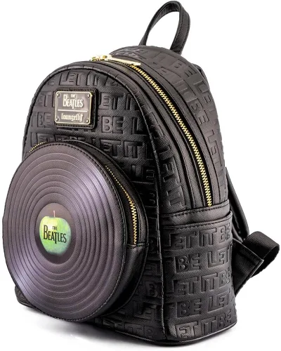 Vista 2 de Loungefly The Beatles Let It Be Vinyl Record - Bolso de hombro con doble correa para mujer, Multi, Moderno
