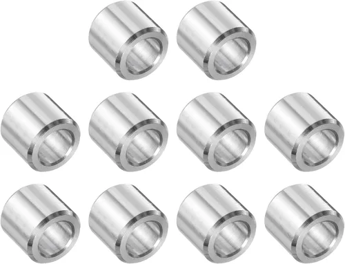 Vista 36 de uxcell 10 piezas de espaciador de acero inoxidable de 3/8" de diámetro interno x 3/4" de diámetro exterior x 1" de longitud, espaciador de rosca