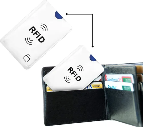 Vista 8 de SaiTech IT Juego de 10 fundas de bloqueo RFID, la mejor manera de proteger tus tarjetas del robo electrónico, diseño duradero, ligero y compacto