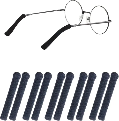 Vista 10 de Cojines para las orejas para lentes con tela de algodón, puntas de retenedor de gafas de punto suave, almohadillas elásticas antideslizantes