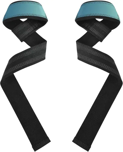Vista 2 de Green Gradient Weightlifting Wrist Wraps 26" Power Workouts Heavy Duty Wrist Workout Straps for Weightlifting, Bodybuilding, Powerlifting, Strength
