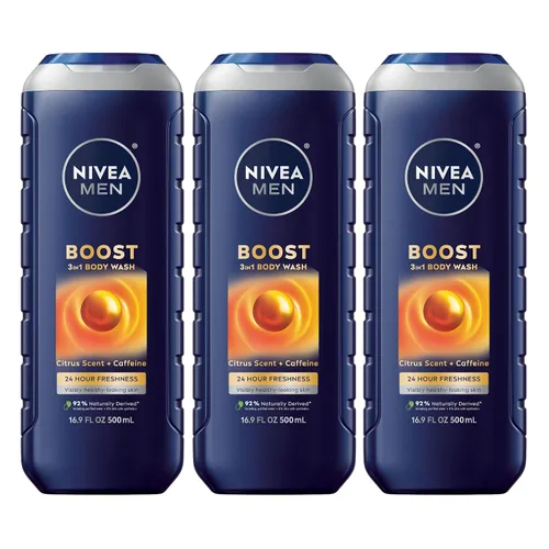 Vista 16 de NIVEA Men Sport Body Wash con minerales revitalizantes, aroma a mandarina y pimienta, gel de baño 3 en 1 para hombre, cara y cabello, sin parabenos