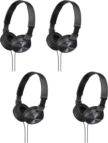 Vista 2 de Sony MDR-ZX310AP Serie ZX Audífonos intraaurales con cable y micrófono, color negro