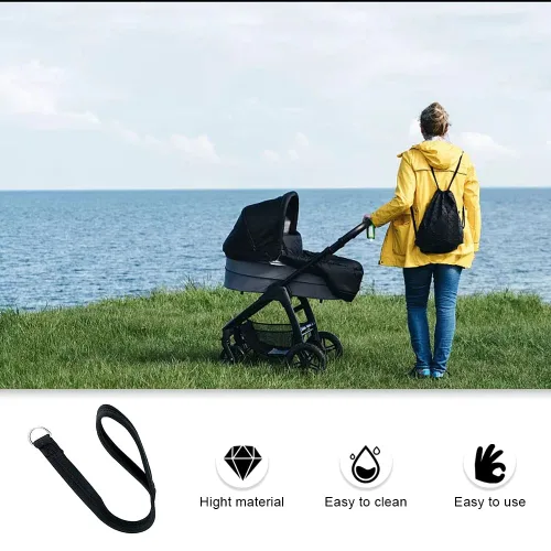 Vista 5 de 2 correas de muñeca antideslizantes para cochecito de bebé, arnés de muñeca multiusos para cochecito de bebé, cinturones para cochecito de bebé