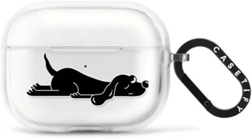 Vista 24 de CASETiFY Impact Airpods Pro (1ª/2ª) - Funda con anillo, color negro
