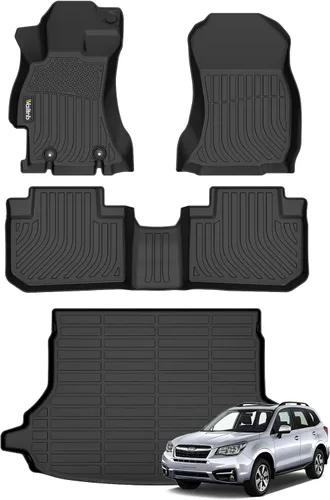 Vista 98 de Tapetes de piso para todo clima y forro de carga con respaldo para Chevrolet Suburban de 7 asientos 2021-2025 / GMC Yukon XL de 7 asientos