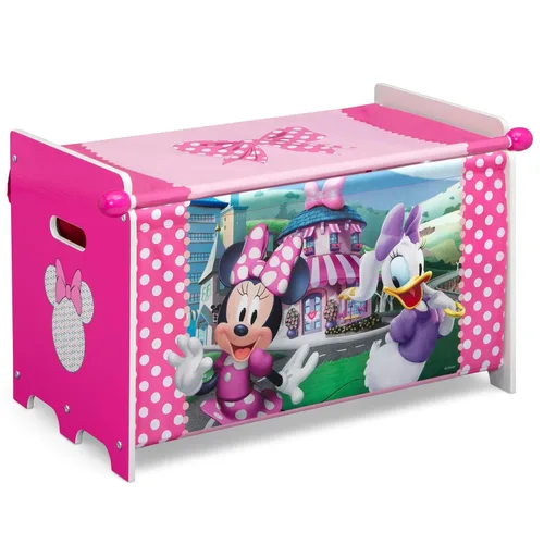 Vista 7 de Delta Children – Caja de juguetes Bluey con tapa de tela retráctil