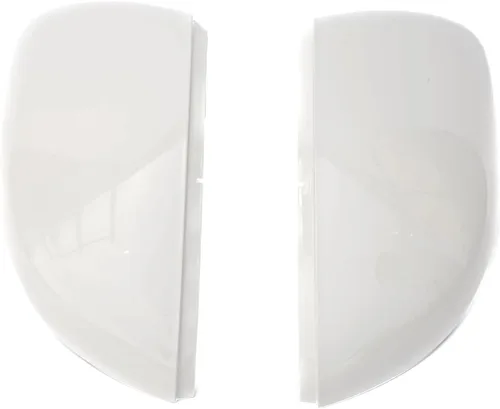 Vista 3 de Tapa para espejo retrovisor lateral, 1 par 5K0857537 5K0857538 compatible con VW Golf Cabriolet Touran (blanco)