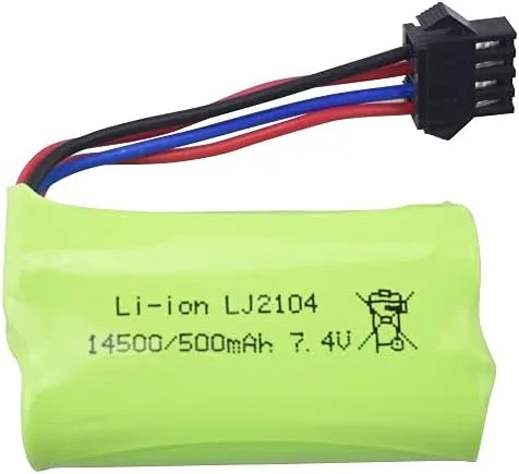 Vista 2 de 2 unids 7.4 V 500 mAh batería de litio para EC16 control remoto Off Road piezas de batería de litio del coche