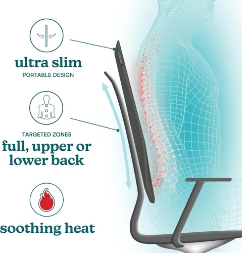 Vista 5 de Homedics Cojín de masaje Shiatsu ultra delgado con calor - Cobertura