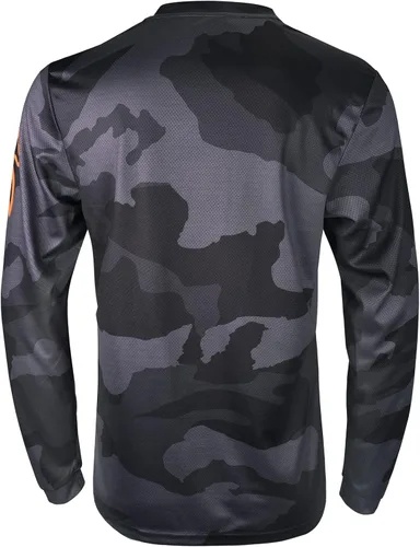 Vista 2 de Camisetas de ciclismo de montaña para hombre, manga larga, MTB Off-Road Motocross Jersey de secado rápido y absorbe la humedad
