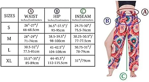 Vista 6 de LOFBAZ Pantalones de yoga harén con abertura alta para mujer, pijama, pantalones deportivos para la playa