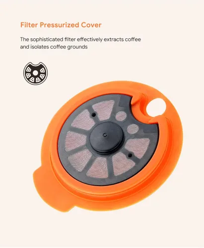 Vista 3 de Cápsulas de café recargables, cápsulas de café reutilizables de 7.4 fl oz para máquina de café Bosch Tas, cápsulas de café recargables con tapa