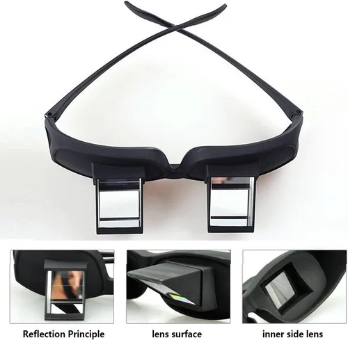 Vista 2 de Flammi Lazy Glasses - Gafas de Prisma Horizontales para Leer/Ver la Televisión Acostado