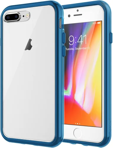 Vista 7 de JETech funda para iPhone 7 Plus de alto impacto, a prueba de rayaduras, parte posterior transparente para iPhone 7 Plus, 5.5 pulgadas, Negro