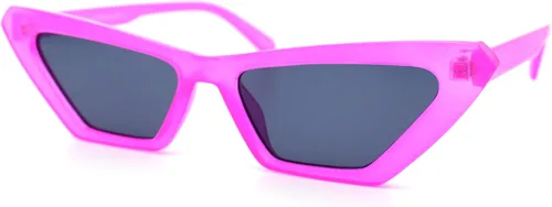 Vista 4 de Gafas de sol cuadradas de ojo de gato de los años 80 de neón para mujer