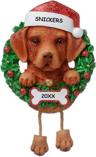 Vista 8 de Adorno de Navidad personalizado para mascotas de raza de perro (Beagle)