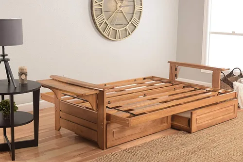 Vista 8 de Kodiak Furniture - Juego de futón, blanco, Madera Tela, Canadá